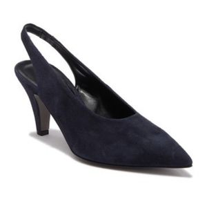 Elegant Navy Slingback Heels